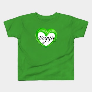 Vegan heart Kids T-Shirt